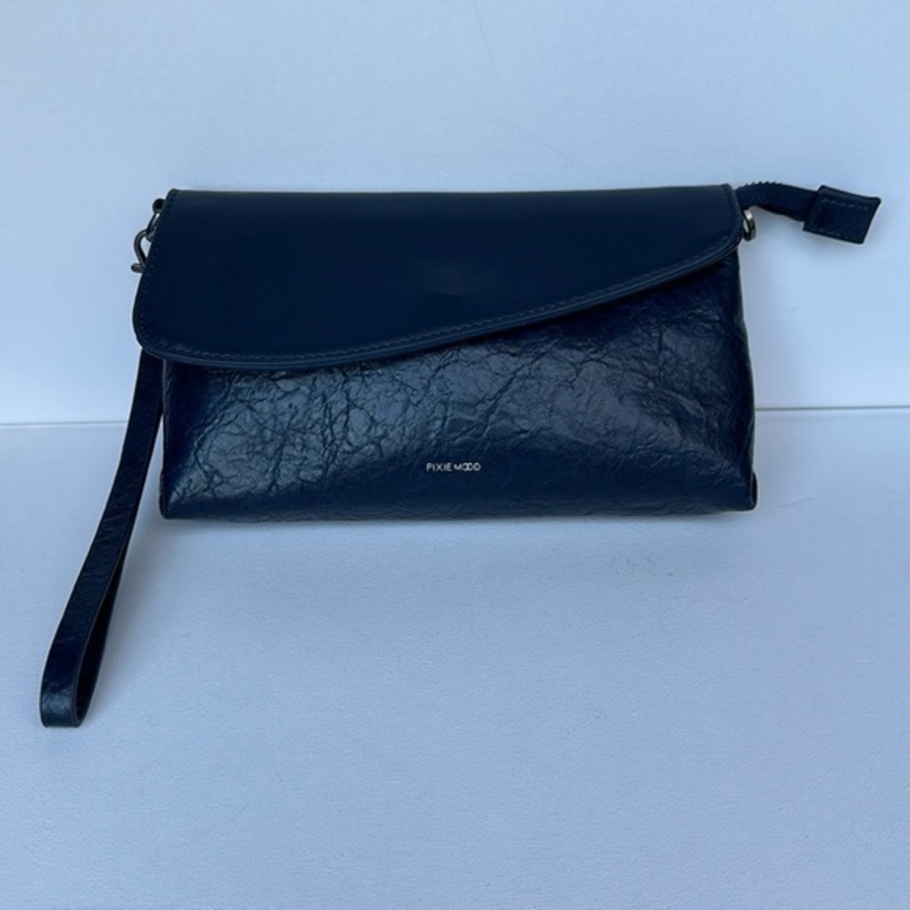 PIXIE MOOD Gracie in vintage blue wristlet can also be worn as a crossbody nwot